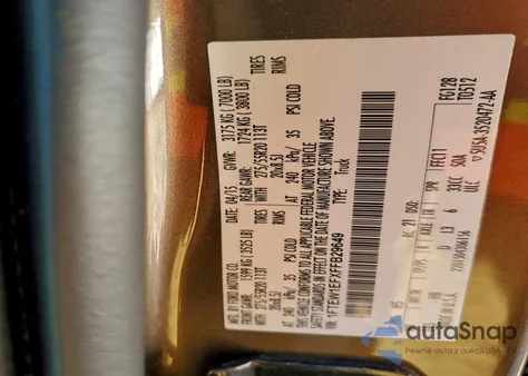 2015 Ford F150 Supercrew from USA, damaged, VIN 1FTEW1EFXFFB29649